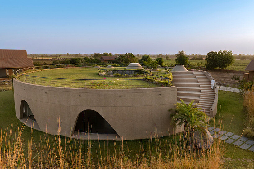 RA design studio tops radial ‘habitat 0’ community hub with rooftop garden in india post thumbnail image