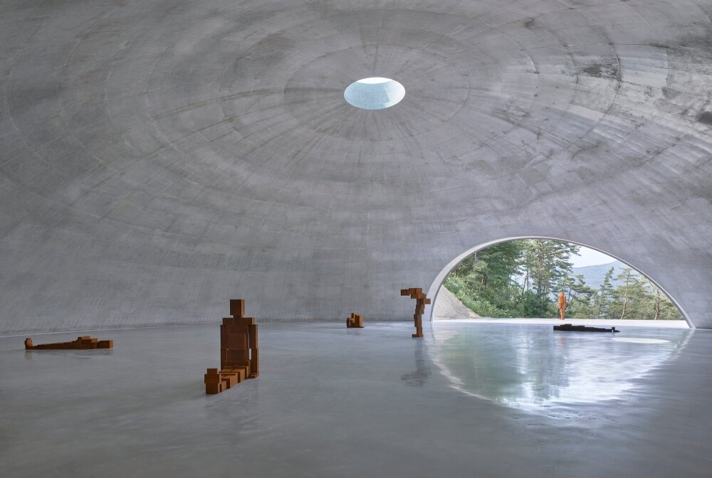 tadao ando carves subterranean concrete dome for antony gormley’s exhibition in korea post thumbnail image
