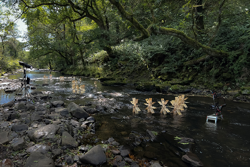 flowing UK river becomes engine for handcrafted kinetic installation by tom & matt post thumbnail image