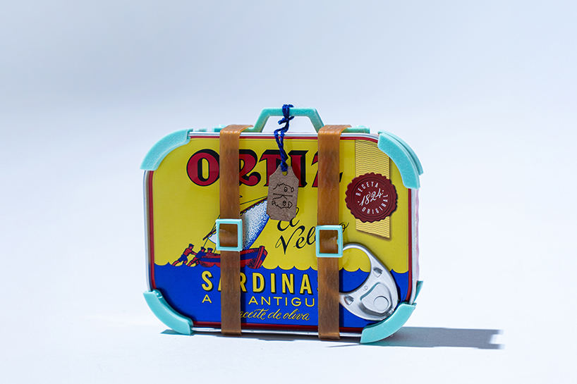 studio knob transforms iconic ortiz sardine cans into tiny sculptural suitcases post thumbnail image